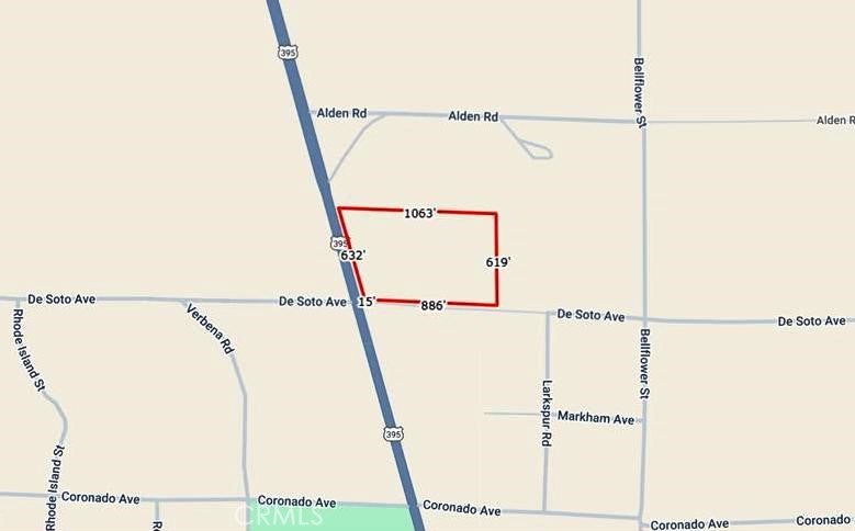 0 Desoto & Hwy 395 - 14.19ac