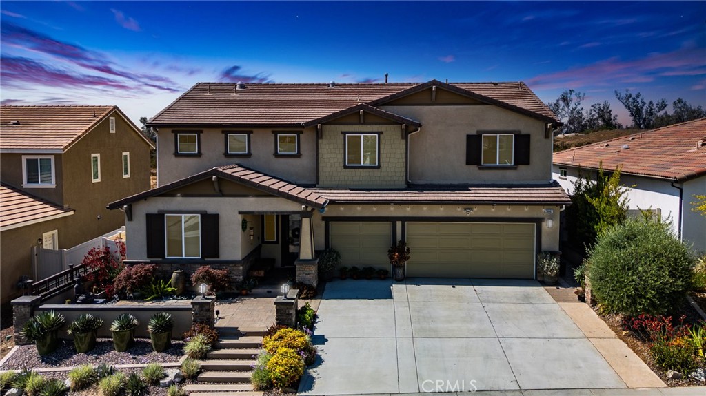 Gorgeous “Model Perfect” Murrieta 5 Bedroom Home (possible 7 bedrooms) with Private "Pool Size" Yard backing to Open Space for Serene Views and PRIVACY, No neighbor behind this home! Location, Location, Location! NO HOA, Owned Solar. This Exceptional Home has lots of Natural Lighting and has been Professionally Landscaped and Features a Formal Entry, 5 Large Bedrooms, Main Floor Bedroom & Full Bathroom, Main Floor Den/Office (possible 6th bedroom), Large Loft (possible 7th bedroom), plus Expansive Great Room with Spacious Living Room, Kitchen, Dining Area and Luxury Vinyl Plank Flooring Throughout the entire house! The Open Concept Kitchen is an Entertainers Dream with Upgraded Cabinets, Granite Counters, Custom Tile Back Splash, Stainless Steel Appliances, Impressive Island with extra storage and seating! The Walk in Pantry has Custom Built-ins for all your storage needs. The Luxurious Master Bedroom has a Large En Suite Bathroom with Large Soaking Tub, Walk in Shower, Double vanity, Walk in Closet with Custom Built-in Organizers. All additional Guest Rooms are Very Large and have Custom Built-in Closet Organizers and All bathrooms have Upgraded Tile and Cabinets. The Cozy Loft is an added bonus and could be a 7th bedroom! The Great Room and Dining Room have 3 Sets of French Doors that lead out to the "Private " Back Yard that has been Professionally Landscaped with a Large Custom Patio, Insulated Aluminum Patio Cover, Remote Controlled Sun Shades, Custom Pavers, Custom Lighting, Fountains, Vibrant flowers, Plants, Trees. This Meticulously Maintained Yard is VERY Private, backs up to a Nature Preserve and is Perfect for Relaxing or Outdoor Gatherings. The 3 Car Garage has been wired for an EV charger, has a Utility Sink, Tankless Water Heater and Plenty of Room for Storage! The Owned Solar will provide Energy Cost Savings! The Front Driveway is Over Sized and can accommodate a lot of Extra Parking! This Amazing home is located near Costco, Super Target, Shopping, Restaurants, Schools, Parks,
Hospitals and the 215 & 15 freeways for an easy commute. Welcome Home!