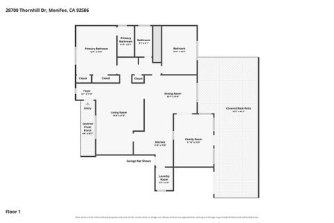 Tiny photo for 28700 Thornhill DR, Menifee, CA 92586 (MLS # SW26191728)