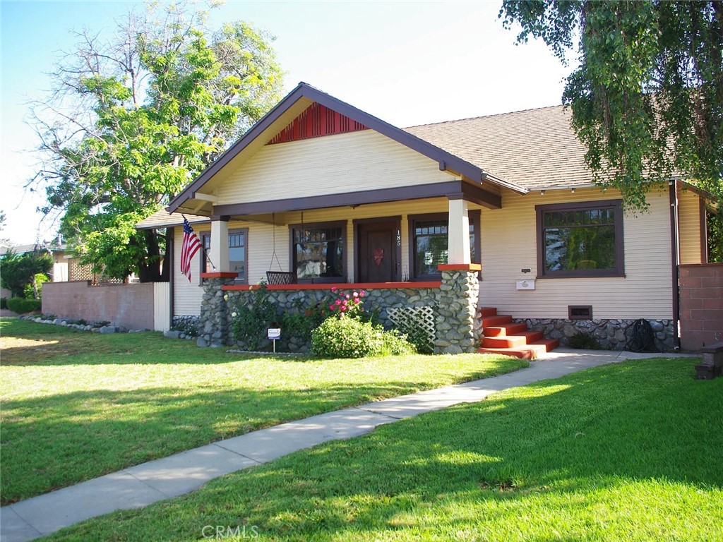 Lovely 3 Bedroom Craftsman Home built in 1926 with character and charm including redwood doors, Hardwood floors, timeless architectural details, Open Floor Plan, Raised Textured Ceilings, Formal Dining Room, adorable Kitchen Nook, and newly updated bathroom. Modern Comforts have been added including Forced Air Heating & A/C, a covered outdoor patio, Gas Stove and new smart fridge. You'll find indoor laundry with convenient wash tub, copper plumbing. The large backyard boasts mature Avocado and Orange trees, a new swingset, and a 2nd outdoor entertaining area with pergola and fire pit. The 2 car detached garage is located at the rear of the property and there is plenty of extra parking on the oversized 8,000+ sq ft lot which includes a space and hookups for an RV behind a gated area. Total parking can be 6 cars if you need it! The back yard is a sunny place with a nice grassy yard, beautiful roses and trees, patio, and privacy for your home entertaining. Also includes small detached storage shed. This lovely home is a 2 minute walk to Ted Greene Park, restaurants, and shopping. 3 minutes to the brand new Gold Line and Metro Stations!!!!! Come & visit this darling retreat.
