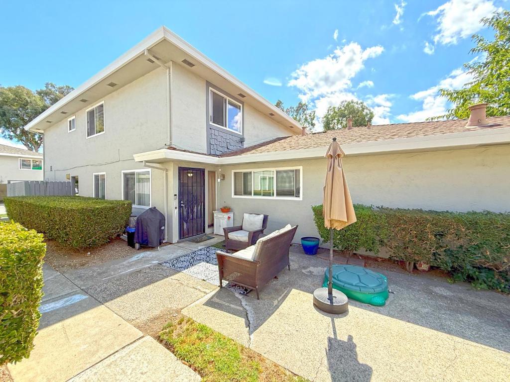 --SEE WALK-THROUGH VIDEO LINK-- * Beautiful Blossom Valley Townhome-Style Condo On Cul-De-Sac Court--Walk to Oak Grove High! * 2 Beds, 1 Baths, 903s.f. Townhome in a 4-Plex * Covered Carport Shared w/ 1 Unit--Can Tandem Park 2 Cars * Placard Available for 3rd Car Parking; 3 Storage Closets! * Open Floorplan DS; Laminate Flooring, Tile in Kitchen/Bath * Quartz Countertop Kitchen w/ Tile Backsplash, Bar Seating Deep SS Sink, Whirlpool Oven, Maytag Dishwasher, & Pantry * Eat-In Kitchen with Ceiling Fan * White Tile Bath with Vanity and Shower Over Tub * Large Primary Bedroom with Alcove and Walk-In Closet * Garbage, Gardener, Refrigerator, Washer/Dryer Included * Gorgeous Community Pool! Pets Considered Case-by-Case