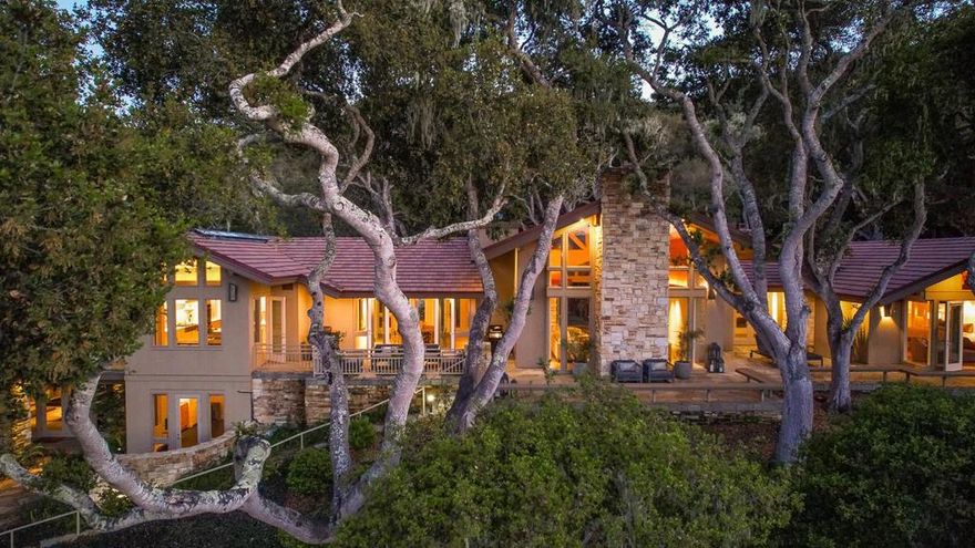 Set amongst the oaks, this stunning home connects the interior to the surrounding natural beauty of Quail Meadows as only award winning architect, Charles Rose, can do.  The home's superior quality of construction and timeless design is evident in its vaulted ceilings, ridge skylights, walls of glass and stone accents. Upgraded to an even higher standard over the last two years with new hardwood floors throughout and updated finishes in the kitchen and bathrooms. Ideal for entertaining, the home welcomes guests with an inviting courtyard and impressive living room. The home lives mostly on one level with nice privacy between the primary suite, office and guest bedrooms. The outdoors beckon from every room, whether it be access to a private sun deck, sitting area, vegetable garden or a lush lawn. On the southern portion of the lot, there is also a generously sized caretaker's cottage complete with a full kitchen, one car garage, laundry, living room and dining area. It's the best of both worlds: a sprawling estate on a useable 2 1/2 acre parcel just a short distance to Carmel-by-the-Sea. You literally can have it all.