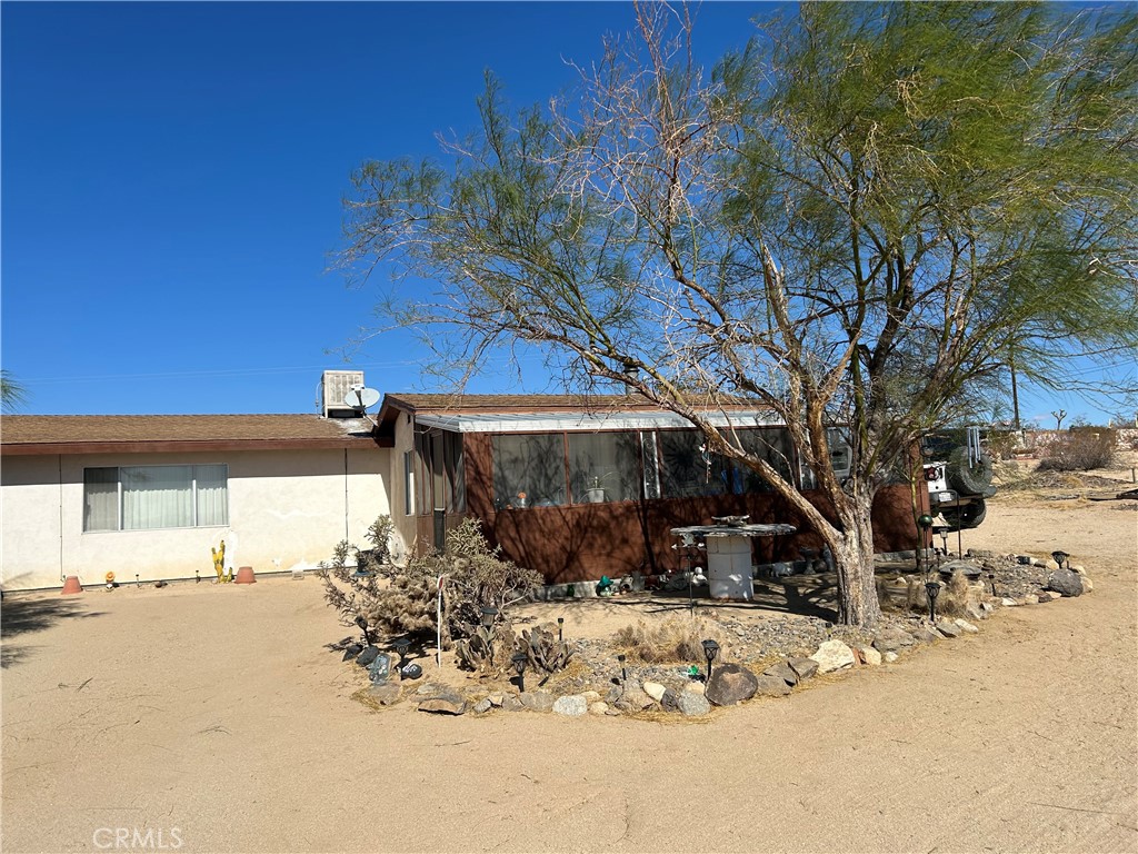 Price Reduction on 63737 Gibson Rd aka 63737 Gemini Rd home in Picturesque Joshua Tree
this tranquil 5 acre parcel is your serene escape with a quaint 1lrg bedroom/1 bath home within 1,080 sq ft of living space located below Sunfair Heights, Imagine relaxing and looking at stunning views on useable land with small curves to give you a front row seat to beautiful sunsets.
This cute clean home has 1 generous size bedroom ( which can be turned into 2) and 1 large size bath . As you enter thru your fully enclosed patio to sit for the afternoon breeze on those summer nights or to appreciate the desert in all her majesty. This place is amazing for stargazing as well.
Family room has numerous windows to enjoy the views all around with a wood burning stove to keep you warm on those chilly evenings.
Primary room has spacious closets and is big enough to create 2 separate bedrooms if desired
.
The kitchen is roomy with a beautiful backsplash, walk in pantry all electric appliances throughout the home even the water heater
Low tax rate and potential Airbnb home with minimal upgrading needed ,Great Wifi
Smaller gated area in the back for pets
2 car detached garage with unlimited outdoor parking for all your outdoor toys or RV. Only 1 mile from paved roads.
Great location to many beautiful hiking trails at Joshua Tree National Park , close to Down town Joshua Tree and many more
Seller is motivated relocating and owned the home a little over 1 year. Priced to sell