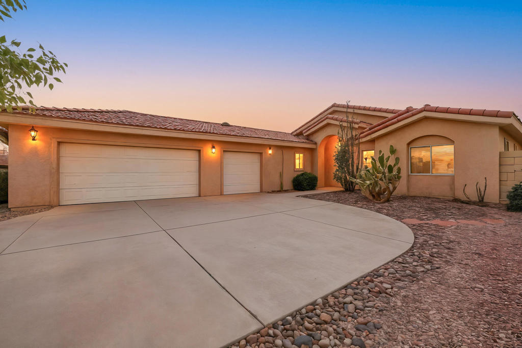 DESIRES MET! PRIMARY, VACATION OR RENTAL A QUALITY HOME IN NORTH LAQUINTA NEAR ALL SCHOOLS. SHOPPING, DINING AND ENTERTAINMENT FEATURING THREE BEDROOMS THREE FULLBATHS TWO PRIMARY SUITES GREAT ROOM PLAN FIREPLACE CATHEDRAL CEILINGS WITH LARGE ISLAND IN KITCHEN AREA WITH GE APPLIANCES AND PANTRY.UNDER COUNTER LIGHTING AND LOCATED IN IDEAL NORTH LA QUINTA AREA IN A CULDESAC. ALL SCHOOLS NEARBY . DUAL ZONE A/C EVAPORATOR COOLER AS WELL FIRST PRIMARY SUITE HAS TWO WAY FIREPLACE . SEPERATE SOAKING TUB AND SHOWER DUAL VANITY . THREE CAR GARAGE ATTACHED. THIS HOME IDEAL FOR FAMILY OR PARTIME USE TOP QUALITY!