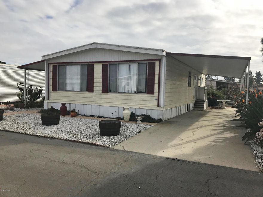 Lowest Priced Mobile Home in Oxnard!! Conveniently located Senior Community. This 2 bedroom, 2 bath home features a great layout, upgraded kitchen, Living Room with Dining area PLUS a den. Make an offer, this one won't last!