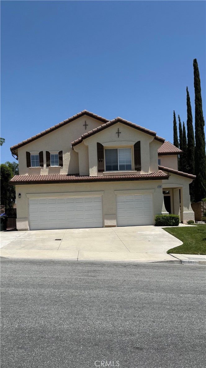 Charming 5 bedrooms 3 bath home located in the Hunter Ridge Community. After you ender the Double door, you will see the Cathedral ceiling living room & formal dining room. Its airy and bright with a plenty of nature light. Nice laminated hardwood floor through out. Good size kitchen with Center Island and view of back yard One bedroom and one full bathroom down stair. Master suite has master retreat room, two walk-in closets, double sinks and separate shower & bath tub. Relaxing back yard with patio, sprinkler system. 3 car garage has built-in cabinetry. Walking distance to elementary school and parks. Close to Victoria Garden and Ontario Mills shopping center and restaurant , Easy freeway access to 210, 15 and 10.