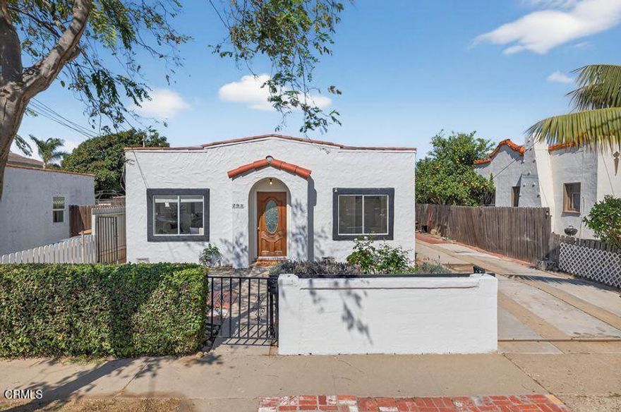 This Spanish-style duplex is full of appeal--but what makes it special are all the extras that come with it.Step inside to find updates where they matter most: a retiled bathroom, fresh flooring, new countertops, updated kitchen cabinets, and even a newer roof. Beyond the main home, you'll find a breezeway with indoor-outdoor space for laundry, a finished storage room that works perfectly as an office or hobby area, and a private courtyard that separates the main home from the second dwelling unit--the original farmhouse on the property.With two units, a divided garage offering storage for each, and thoughtful details like a Spanish-style wall and wrought-iron gate, this property is as versatile as it is inviting. It's ideal for families, first-time buyers who want flexibility, or investors looking for strong rental potential.And then there's the location. Just steps from West Park and the brand-new skate park, a short walk to local favorites like Muni Wine and Singing Sun Coffee, bike trails and less than a mile from the beach at Surfers Point, you'll be right in the heart of Ventura living--close to downtown, the ocean, and everything that makes this city special.Homes like this don't come around often. Schedule your showing today--this one won't last!