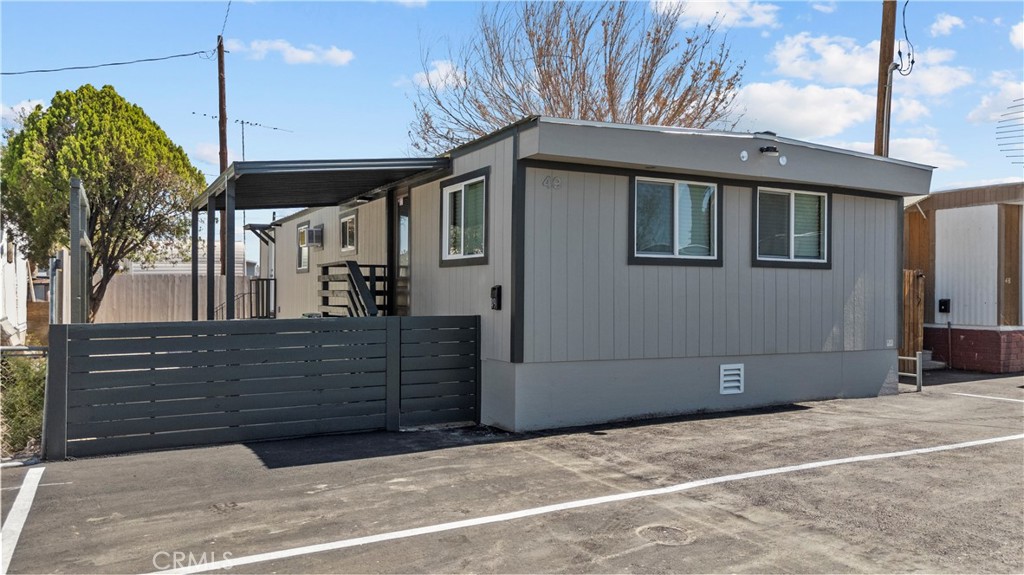 Welcome to this stunning 4 bedroom, 2 bathroom mobile Home Park in Palmdale! This beautifully renovated home boasts gorgeous laminate flooring throughout, giving it a fresh modern feel. Not only is this home impressive, but the community has also received some exciting updates with new gas lines and fresh new asphalt surface for the whole park! Space Rent $930.