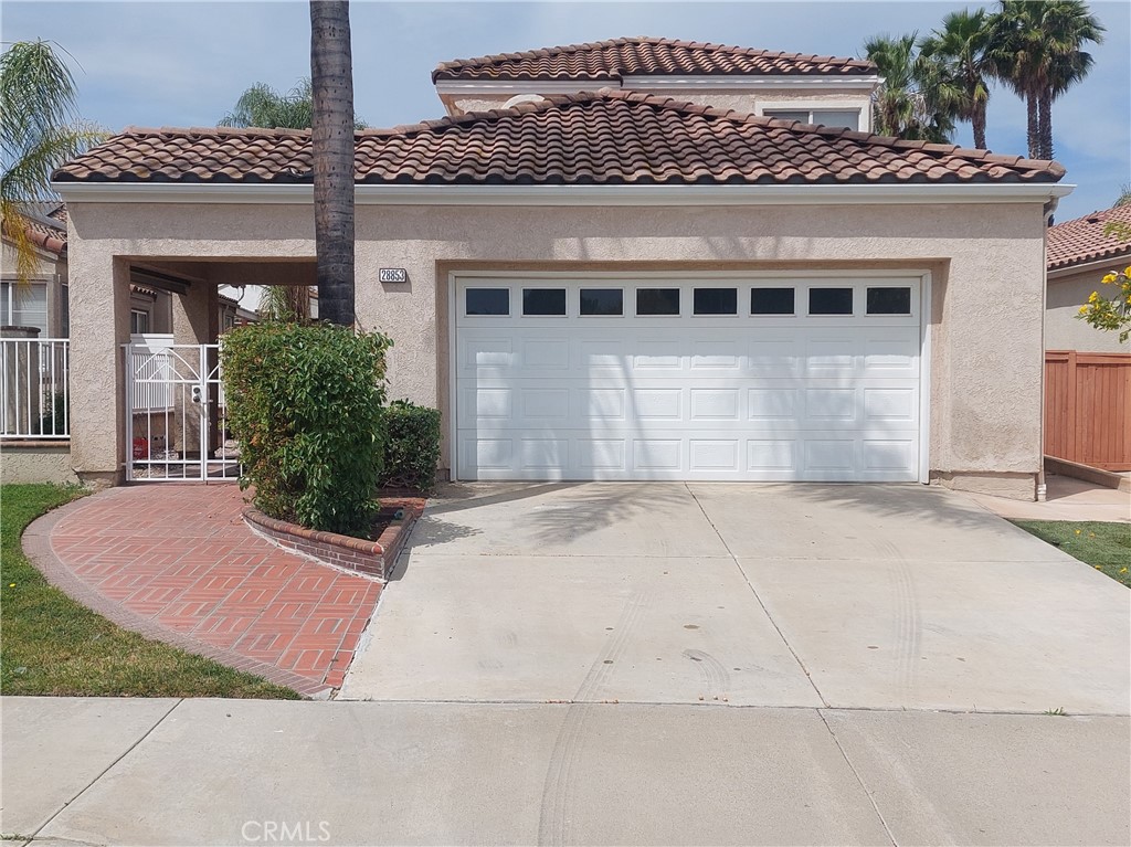 Welcome to this stunning two-story home in the highly desirable Menifee Lakes Andalusia community, offering 3 bedrooms, 3 bathrooms, and 1,867 sq. ft. of thoughtfully designed living space. From the moment you step inside, you'll be captivated by the vaulted ceilings, open floor plan, and an abundance of natural light that creates an inviting and spacious atmosphere. Can you believe the Master bedroom Suite is downstairs which is so hard to find in a non Senior community. Master Bath is nice and spacious with a bathtub for soaking after those long days. Guest Bathroom with a shower is located right across the hallway as well. Kitchen is nicely open with newer appliances and upgraded. New AC and whole house fan to cool you down on those hot days. Fireplace on the Liv room and Dining room side, Alarm System installed. Upstairs has 2 Bedrooms, dual sink Bathroom with an upgraded Shower. Low Maint backyard with a covered patio for entertaining with family and friends. Amenities Include scenic Golf course, Community Pool/Spa,
2 1/2 mile Lake for walking, Biking, Fishing or just to relax and enjoy the beautiful view. Low Tax/HOA, Plenty of stores for Dining and shopping, easy
access to 215 and 15 frwy. Don't let this one slip by, book your appointment today!!