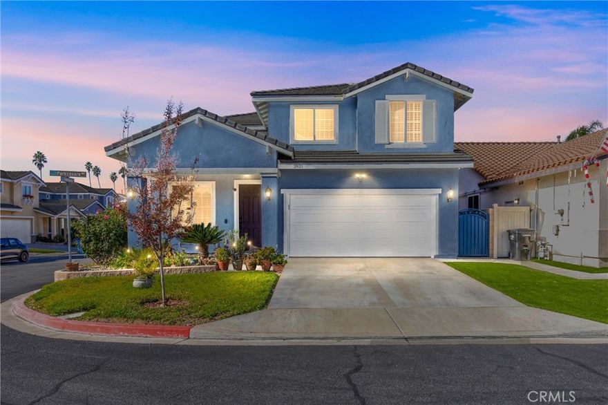 Imagine coming home to your own backyard paradise! This beautiful 4-bedroom, 3-bathroom home in Pomona's sought-after gated community of Carriage Walk features 1,883 square feet of comfortable living space with an incredible outdoor oasis. The main level offers both a formal living room and a spacious family room featuring a fireplace that opens to the dining area and kitchen, making it the perfect spot to gather with loved ones. The thoughtful layout keeps all four bedrooms and the laundry room conveniently located upstairs, providing privacy and separation from the main living areas. The real magic happens outdoors. Step into your backyard retreat featuring an in-ground pool and spa, plus a covered patio equipped with in-ceiling speakers that connect directly to your phone. The kitchen also features these built-in speakers, so you can set the perfect soundtrack whether you're cooking inside or entertaining poolside. Whether you're hosting summer barbecues or enjoying quiet evenings in the spa, this backyard is your personal escape. Ready to make 2821 Parksquare Way your new address? Schedule your showing today!