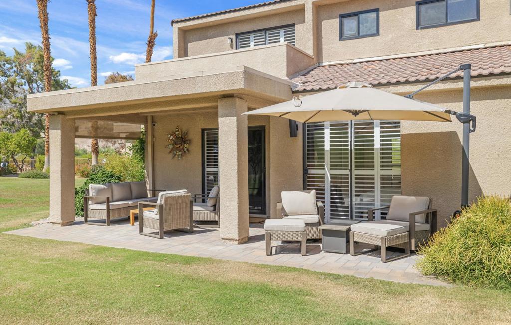 South Palm Desert Dream Home Now Available for Long-term or Seasonal Lease in Beautiful Sommerset! Located in South Palm Desert adjacent to Bighorn Golf Club this immaculate property is move-in ready! Whether you're looking for a long-term home or a luxurious seasonal getaway, this pristine desert retreat is ready to welcome you. Located in the highly sought-after Sommerset community, this home offers the perfect blend of comfort, style, and desert charm. Step inside and you'll be instantly embraced by a calm, inviting color palette that sets the tone for relaxation and effortless living. This highly upgraded home showcases meticulous attention to detail and immense pride of ownership throughout. Enjoy the best of indoor-outdoor living with two spacious patios and an upstairs balcony offering breathtaking mountain views -- perfect for morning coffee or evening sunsets. This unique layout features dual master suites, one on each level, ideal for hosting guests. A third bedroom, currently used as a den, adds flexibility for your lifestyle needs. The owners have thoughtfully curated this home into a true desert oasis, sparing no expense to ensure style, comfort, and tranquility. Sommerset's location is unmatched -- perched just above the valley floor and only two miles from downtown Palm Desert. Walk, bike, or take your golf cart to the upscale shops and fine dining on El Paseo. For outdoor enthusiasts, hiking and biking trails are steps from your door. Or unwind with a walk through the community greenbelt, cruise the COD Street Fair, or catch a performance at the McCallum Theatre. Lifestyle amenities like pools, tennis, pickleball, and golf are all within easy reach, making Sommerset the ultimate place to enjoy the desert lifestyle. Schedule your private tour today and experience the magic of this exceptional South Palm Desert home!