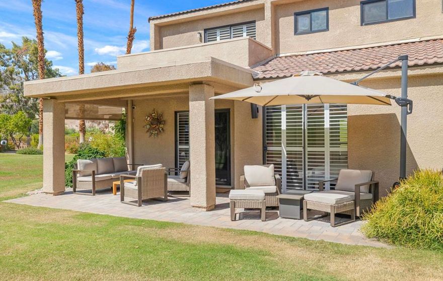 South Palm Desert Dream Home Now Available for Long-term or Seasonal Lease in Beautiful Sommerset!  Located in South Palm Desert adjacent to Bighorn Golf Club this immaculate property is move-in ready! Whether you're looking for a long-term home or a luxurious seasonal getaway, this pristine desert retreat is ready to welcome you. Located in the highly sought-after Sommerset community, this home offers the perfect blend of comfort, style, and desert charm. Step inside and you'll be instantly embraced by a calm, inviting color palette that sets the tone for relaxation and effortless living. This highly upgraded home showcases meticulous attention to detail and immense pride of ownership throughout. Enjoy the best of indoor-outdoor living with two spacious patios and an upstairs balcony offering breathtaking mountain views -- perfect for morning coffee or evening sunsets. This unique layout features dual master suites, one on each level, ideal for hosting guests. A third bedroom, currently used as a den, adds flexibility for your lifestyle needs. The owners have thoughtfully curated this home into a true desert oasis, sparing no expense to ensure style, comfort, and tranquility. Sommerset's location is unmatched -- perched just above the valley floor and only two miles from downtown Palm Desert. Walk, bike, or take your golf cart to the upscale shops and fine dining on El Paseo. For outdoor enthusiasts, hiking and biking trails are steps from your door. Or unwind with a walk through the community greenbelt, cruise the COD Street Fair, or catch a performance at the McCallum Theatre. Lifestyle amenities like pools, tennis, pickleball, and golf are all within easy reach, making Sommerset the ultimate place to enjoy the desert lifestyle. Schedule your private tour today and experience the magic of this exceptional South Palm Desert home!