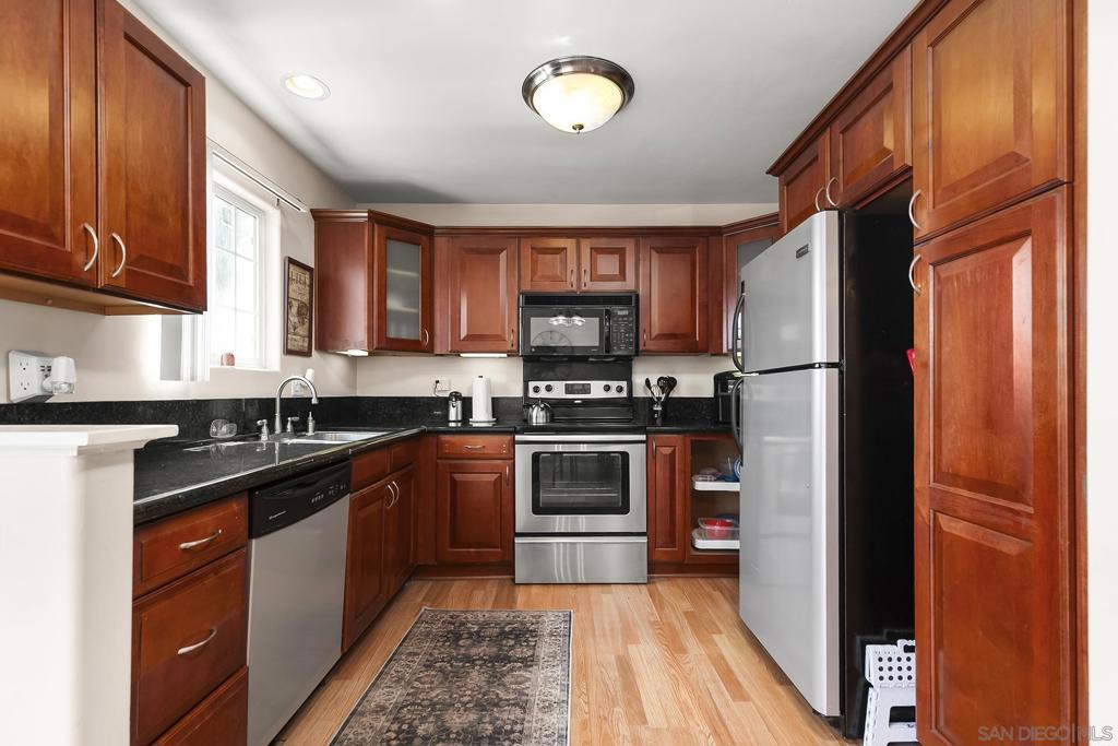 WELCOME TO THIS CHARMING AND PRIVATE CONDO IN THE QUIET AND PRIVATELY GATED COMMUNITY OF MOLLISON PARK IN EL CAJON. THIS BEAUTIFULLY UPDATED HOME OFFERS 2 BEDROOMS AND 2 BATHROOMS, INCLUDING AN OVERSIZED MASTER SUITE WITH A WALK IN CLOSET AND A PRIVATE BATHROOM. THE KITCHEN FEATURES MODERN CABINETS AND GRANITE COUNTERTOPS, MAKING IT A PERFECT SPACE FOR COOKING AND ENTERTAINING. ENJOY THE PEACE AND QUIET OF THIS TUCKED AWAY LOCATION WITHIN THE COMMUNITY. THIS UNIT FEATURES WOOD LAMINATE FLOORING, NEW CARPET IN THE LIVING ROOM AND DUAL PANE WINDOWS. MOLLISON PARK OFFERS AN OUTDOOR BBQ AREA WITH SEATING FOR ENJOYABLE OUTDOOR DINING. WITH A LOW HOA FEES, THIS PROPERTY IS IDEAL FOR THOSE LOOKING FOR AN AFFORDABLE, TRANQUIL, AND MODERN LIVING SPACE IN SAN DIEGO COUNTY. DON’T MISS OUT ON THIS AMAZING OPPORTUNITY TO OWN A BEAUTIFUL CONDO IN A CENTRAL LOCATION!