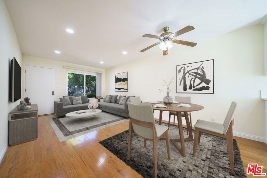 Beautifully Updated 2 Bed / 1 Bath Townhome in Gated Community! Welcome to this bright and spacious 2-bedroom, 1-bath townhouse/condo located in a secure, gated community in the a great Bellflower location! This home features a recently remodeled kitchen with brand-new countertops, modern cabinetry, and updated appliances, perfect for cooking and entertaining. Enjoy a large, sun-filled living room and generously sized bedrooms with plenty of natural light throughout the day. Step outside to your private balcony/backyard area, which provides direct access to a detached 2-car garage, offering plenty of space for parking and additional storage. Community amenities include a well maintained pool area with spa, clubhouse, and plentiful guest parking for visitors. Located just minutes from a variety of stores, restaurants, and major freeways, this home offers the perfect blend of comfort, convenience, and community. Don't miss the opportunity to make this move-in ready home your own!