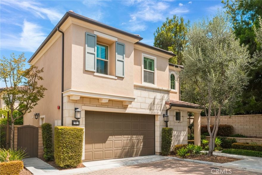 Stunning Single Family Home Featuring Private Lot, On Trend Modern Upgrades, and a Spacious Lush Tranquil Backyard Oasis! Located in Baker Ranch and situated on a Premier Lot, this Gorgeous 3 Bedroom Home is Designed to Embrace California's Indoor Outdoor Living! Upon entry you notice the Upgraded Neutral Toned Wood Flooring leading you to the Spacious Open Concept Great Room. Overlooking the Backyard and Greenbelt, The Great Room features Custom Window Coverings, Floating Shelves, Recessed Lights and an abundance of Natural Light. The Gourmet Kitchen includes Stainless Steel Appliances, Stylish Counter Tops, Neutral White Cabinets, Designer Pendant Light Fixtures, and Ample Dining Space. The Kitchen provides Direct Access to your Private Backyard Oasis featuring an Expansive Patio and Walkway, Extended Overhead Trellis, Low Maintenance Landscaping, Custom Seating Area, and Supreme Privacy with Lush Greenbelt Views. The Upgraded Attached 2 Car Garage with Epoxy Flooring & TESLA 220V CAR CHARGER, and Half Bath round out the first floor. Upstairs you will find all 3 Spacious Bedrooms, 2 Bathrooms and the Convenient Upstairs Laundry Room. Step Into the Elegant and Open Primary Suite with a Light and Bright Interior, Designer Paint, Plantation Shutters, and Relaxing Greenbelt Views from Every Window! Start Your New Wellness Routine in the Spa Like Primary Bathroom features Spacious Walk-In Closet, Dual Vanities, Beautiful White Cabinets, Designer Tile Flooring and Restorative Walk-In Glass Shower. Additional Upgrades for the Modern Day Buyer Include Tankless Water Heater, Water Softener, and Multiple Designer Fixtures Throughout the Home. Baker Ranch offers top of the line amenities including 3 Swimming Pools, 8 Parks, Hiking and Biking Trails, Tennis Courts, Beach Volleyball, Basketball Courts, Dog Park, Clubhouse and More. No Mello Roos and Low HOA. Beautiful Home..Do not wait on this one!