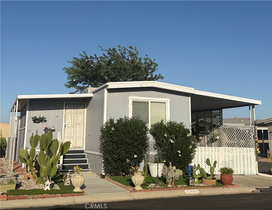 Charming 1-Bedroom Home in 55+ Community – Victorville



Welcome to this beautifully maintained single-wide mobile home located in one of Victorville’s most desirable 55+ communities. This home features 1 bedroom, 1 upgraded bathroom, a spacious bonus room—ideal for an office or guest space—and brand-new flooring throughout.



The updated kitchen boasts elegant Quartz countertops, a refrigerator, dishwasher, and a 5-burner stove. Enjoy the convenience of an in-unit washer and dryer and a bright, open layout. A 2-car carport provides ample covered parking.



This vibrant age-qualified community offers resort-style amenities including a sparkling swimming pool, relaxing spa, fitness center, playroom, clubhouse, BBQ area, and dog parks. Experience comfort, convenience, and community all in one place—schedule your showing today!