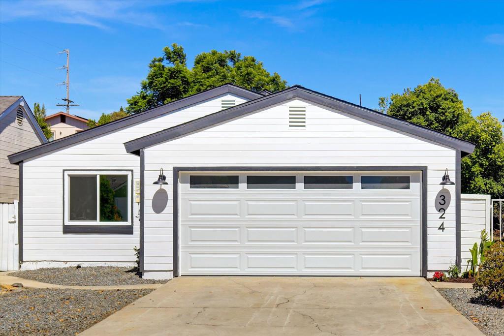 VAULTED CEILINGS & VILLAGE CHARM—Step inside this professionally designed 3-bed, 2-bath Fallbrook beauty and you’ll instantly feel at home. Soaring vaulted ceilings and sun-filled spaces create a light, airy vibe that just flows. The kitchen is a total showstopper—quartz countertops, gold hardware, sleek cabinetry, and stainless steel appliances ready for your first dinner party. LVP flooring, recessed lighting, and dual-pane windows tie it all together with a modern touch. With a brand-new roof, HVAC, doors, and lighting, you can move right in without a worry. Outside, the flat, fenced yard (with irrigation!) is made for backyard barbecues, pets, or playtime. Bonus points for the oversized garage and the BRAND NEW Village View County Park just around the corner. Quiet street. Cute neighborhood. Even cuter house.