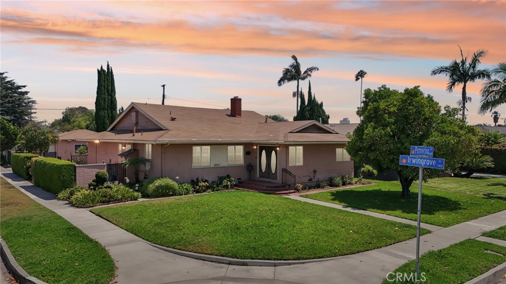 Welcome to 10302 Pomering Street, a beautifully maintained residence nestled in the heart of Downey’s prestigious and highly coveted Orange Estates neighborhood. This spacious single-story home offers the perfect combination of timeless charm, functional design, and modern comfort—making it a rare find in one of the city’s most desirable communities. Featuring 3 generously sized bedrooms and 2 well-appointed bathrooms, the home’s thoughtfully designed floor plan offers distinct spaces for every occasion. The formal living room welcomes you with abundant natural light and a warm, inviting atmosphere—perfect for relaxing or greeting guests. A large family room provides a comfortable space for everyday living and entertainment, while the formal dining room sets the stage for memorable gatherings and special occasions. The private primary suite offers a serene retreat with ample closet space and its own bathroom for added convenience. One of the most versatile highlights of this property is the detached garage, thoughtfully converted into a bonus living space with its own private entrance. This flexible area is ideal for use as an in-law suite, guest quarters, home office, creative studio, or even as a potential rental unit to generate additional income. Step outside to discover your own backyard oasis—perfect for enjoying California’s year-round sunshine. A sparkling swimming pool serves as the centerpiece, complemented by spacious patio areas ideal for lounging, dining, or hosting memorable gatherings. The expansive lot offers endless possibilities, whether you envision a lush garden, additional parking, or future expansion to suit your needs. Located in the prime Orange Estates area, this home enjoys close proximity to top-rated schools, scenic parks, local favorites for dining and shopping, and convenient freeway access for an easy commute. Properties in this location rarely come to market—especially with the unique combination of multiple living spaces, bonus guest quarters, and a pool. Don’t miss the opportunity to own a move-in ready home that blends location, lifestyle, and limitless potential in one of Downey’s most sought-after neighborhoods.