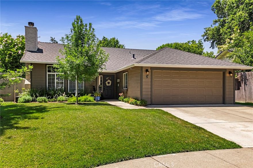 Stylish, Comfortable & Ready for Life’s Next Chapter!



Tucked into a quiet Chico cul-de-sac, this beautifully updated 3-bedroom, 2-bath home has just the right mix of charm, convenience, and modern flair. Whether you're looking to entertain, relax, or simply enjoy the everyday, this home makes it easy to picture yourself right at home.



Step inside to fresh designer paint throughout—inside and out—that sets a warm, inviting tone. The open-concept living area features vaulted ceilings, durable flooring, and a remodeled gas fireplace mantle that instantly becomes the heart of the home. The kitchen is ready for your next dinner party with a newer gas cooktop, updated dishwasher, and fresh hardware on all cabinetry for a clean, modern look.



Both bathrooms have been thoughtfully refreshed with new mirrors, upgraded medicine cabinets, new hardware in sinks & showers, plus new toilets—little luxuries that make a big difference. A whole house fan adds efficient comfort, keeping things cool and breezy through Chico’s warmer months.



Outside, the magic continues: a covered patio creates the perfect space for entertaining friends, grilling on summer nights, or simply lounging with a good book. There's an above-ground pool to keep everyone cool, plus just enough lawn for kids to play tag or your fur baby to run free—without all the upkeep.



Whether you're starting out, slowing down, or somewhere in between, this home fits your lifestyle with ease.