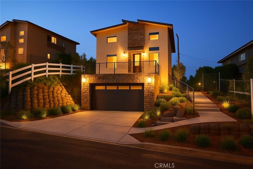 Brand-new modern home with dual primary suites, solar, and designer kitchen. Step into comfort, style, and functionality with this stunning two-story residence in the heart of Victorville. Thoughtfully designed for modern living, this 4-bedroom, 3.5-bath home features two private main suites—one conveniently located on the first floor with a cemented pad just outside the bedroom, ideal for a future pergola or shaded sitting area, and another upstairs with added privacy.

The open floor plan showcases cathedral ceilings, abundant windows, and a seamless flow between living, dining, and kitchen spaces. The chef’s kitchen includes an industrial-grade 6-burner gas stove, Sub-Zero-style refrigerator, built-in microwave, dishwasher, stainless steel sink with disposal, and granite countertops for a refined finish.

Luxury continues throughout with granite countertops in all bathrooms, ceramic tile showers with waterfall showerheads, dual-flush toilets, and durable laminate flooring. The home is all-electric except for the gas stove and includes owned solar panels for long-term energy savings.

Additional features: EV charger, security cameras on all four sides, central air and heat, and a full alarm system. The two-car garage leads to a cemented walkway and elevated front terrace that serves as the main entrance. The terrace provides a comfortable outdoor area for lounging or enjoying the evening breeze.

The property is fully enclosed with a new vinyl fence for privacy and includes young trees for shade and landscaping potential.

This is not just a home—it’s a turnkey retreat blending modern design, energy efficiency, and spacious indoor-outdoor living.