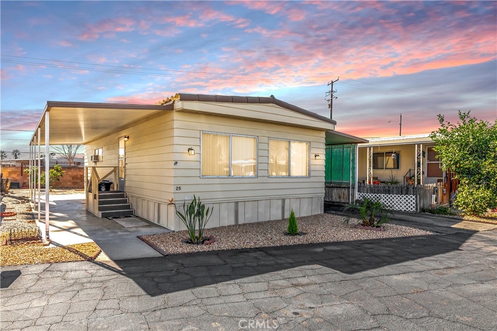 Move-in ready home in the well-maintained 55+ community of Eden Roc Mobile Villas. This property includes a newer AC unit, storage shed, and an affordable space rent of $850 per month. The stove, refrigerator, washer, and dryer are all included, making for an easy transition. Residents enjoy community amenities such as a clubhouse with kitchen, library, swimming pool, and more.
Located in Hemet, within the scenic San Jacinto Valley, the area is known for its rich history and active lifestyle. Hemet is home to the Ramona Bowl Amphitheatre, where California’s official outdoor play has been performed since 1923, and the Western Science Center, which houses significant paleontological discoveries from nearby Diamond Valley Lake. Outdoor enthusiasts appreciate the city’s proximity to Diamond Valley Lake for boating, fishing, and hiking, as well as unique landmarks like the Hemet Maze Stone. With steady growth and a welcoming atmosphere, Hemet offers both convenience and charm, making this home an excellent option for a comfortable and affordable retirement.