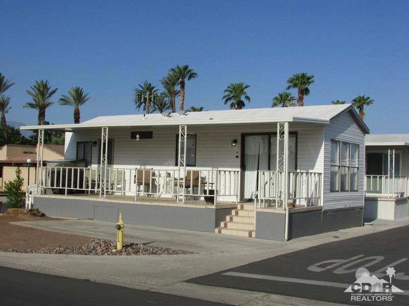 THIS IS A 55 plus senior park. NOT FOR LONG TERM TENANTS. 1 bedroom,1 Bath, remodeled unit. Newer paint and wood like flooring, Newer A/C. Very nice newer front deck for relaxing. 2 Community Pools and Spa. Putting green. club house, card room. Next to Fantasy Springs Casino, close to shopping and several restaurants. This is a RV park and rental is only for up to 9 months per year, not a full time residential park Unit is leased Jan- March 2026