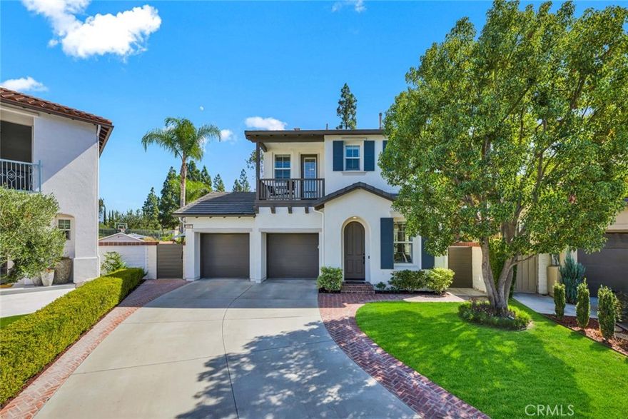 Welcome to 2557 Tea Leaf Lane, an Immaculate Home Located in the Highly Desirable Gated Tea Leaf Community of Tustin Ranch. This Dream Home Sits on One of the Largest Lots in the Community, Showcasing Four Bedrooms, Three Full Bathrooms (One Bedroom and Bathroom Located on the Main Floor), Wood Floors, 100% Owned Solar, Soaring Ceilings, and a Resort-Style Backyard. The Living Room Enjoys Plantation Shutters and Opens to the Formal Dining Room. The Well-Appointed Kitchen Features Ample Cabinet Space, Granite Counters, Stainless Steel Appliances, Island, Peninsula with Seating, and a Breakfast Nook with Backyard Access. The Family Room Enjoys a Cozy Fireplace, Built-In Desk, Backyard Access, and Opens to the Kitchen Which is Perfect for Entertaining. The Spacious Master Suite Includes a Private Balcony, Dual Vanities, Makeup Vanity, Walk-In Shower, Separate Tub, and Walk-In Closet. The Expansive Entertainer’s Yard Features a Pool/Spa with Waterfalls, Large Grass Area, Pergola Covered Patio with TV and Firepit; Outdoor Kitchen with Built-In BBQ, Granite Counters, Fridge, and Sink; Built-In Fireplace, Lush Landscaping, Multiple Seating Areas, and Views of the Canyon. Indoor Laundry with Sink and Built-In Cabinets. Direct Access Two Car Garage with Epoxy Floors, Built-In Cabinets, Insulated Steel Doors, and Overhead Storage. Short Walk to Citrus Ranch/Cedar Grove Parks and Ladera Elementary. Short Drive to Peters Canyon & Irvine Regional Parks, Tustin Ranch Golf Club, Tustin Sports Park, Plus Tustin/Irvine Marketplace. Easy Access to 241/261 Toll Roads and 5/55/405 Freeways. 2557 Tea Leaf Lane is a Must See!