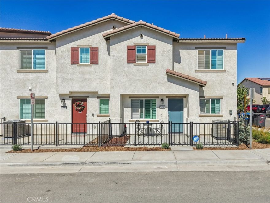 Welcome to your dream townhome! This exceptional corner unit features 3 spacious bedrooms, a loft area, and 3 modern bathrooms, providing the perfect blend of comfort and style. With an open floorplan that seamlessly integrates living spaces, you'll love entertaining family and friends or simply enjoying serene evenings at home. Step outside to your inviting front patio, perfect for morning coffee or sunset relaxation. The convenience of this location is unmatched; you'll be just moments away from top-rated schools, quick access to highways, and an array of restaurants and shopping options. Plus, the vibrant and exciting downtown Riverside nightlife, filled with endless entertainment and cultural experiences. Don't miss the chance to make this beautiful 2025 townhome your own.