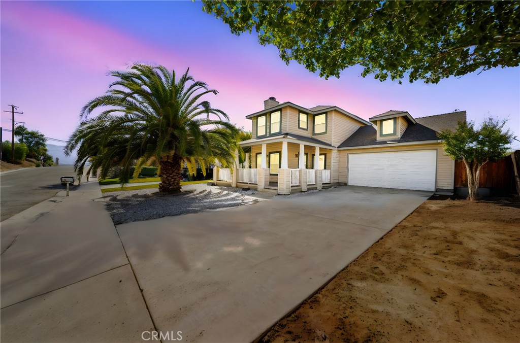 Opportunity knocks in Lake Elsinore! Nestled on a quiet cul-de-sac, this charming home sits on a large 9,148 sq ft lot and is ready for you to make it your own. The inviting two story design features a welcoming front porch and a spacious living room with a cozy fireplace that creates the perfect spot to unwind after a long day. The open kitchen and dining area offer the ideal layout for everyday living and entertaining, serving as the perfect canvas for your personal updates and finishing touches. Upstairs, all three bedrooms provide comfort and privacy, including a generous primary suite with large windows that fill the space with natural light and offer partial lake views in the distance. Each room provides plenty of storage and flexibility, making this layout great for growing families or anyone in need of a home office. One of the biggest highlights of this property is the PAID OFF SOLAR, providing energy efficiency, cost savings, and long-term value for the next owner. Step outside to the expansive backyard where possibilities are endless. The large lot offers ample space for gardening, outdoor entertaining, or even the potential to build an ADU for extended family or future rental income. Whether you envision a pool, a covered patio, or your dream garden, there’s more than enough room to bring your vision to life. Situated just minutes from the lake, shopping, schools, and popular restaurants, this home combines a peaceful neighborhood feel with everyday convenience. You’ll love living close to Lake Elsinore’s scenic outdoor recreation areas, boating, hiking trails, and community events, while still enjoying easy freeway access for commuters. With no HOA or Mello Roos, you can invest freely in renovations or future expansion without additional monthly fees. This home has great bones, a desirable location, and a ton of upside potential perfect for buyers to create something truly special. Don’t miss this opportunity to own a Lake Elsinore home with paid off solar, a spacious lot, and endless potential to make it your own.