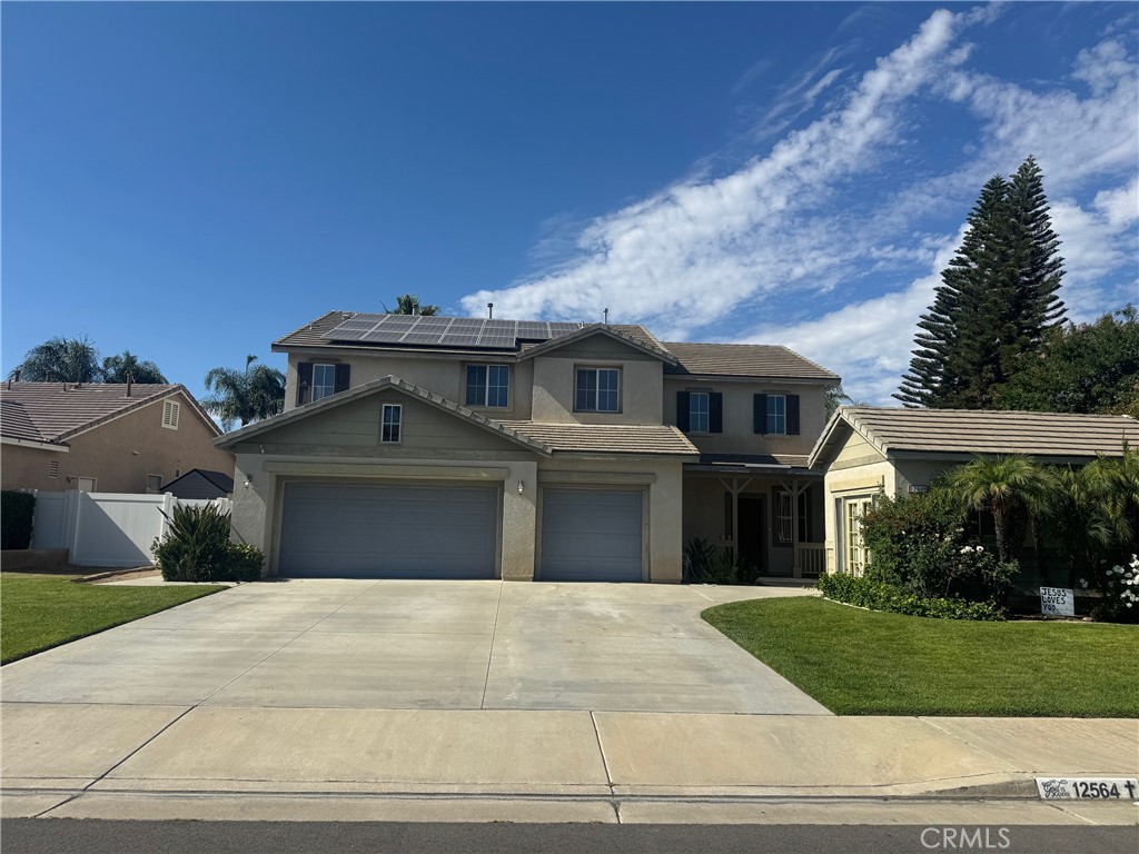 Welcome to 12564 Bougainvillea Way Riverside 925093, VICTORIA GROVE a neat HOA Community, conveniently located 3 miles south of 91 Freeway exit on La Sierra offering additional peace of mind for the GATE. There is too much to see in and around the neighborhood (Victoria Grove has. Pool, Spa/Hot Tub, Picnic Area, Playground, Biking Trails, Gym/Ex Room, Recreation Room). The House has a three car garage is 3,464 Sq Ft, 6 Bedrooms 3.5 bathrooms, laundry room in first floor. There is a Master Suite with independent entrance from the street (bedroom, office and bathroom). Professional Photos to upload on Sat 08/30/25.