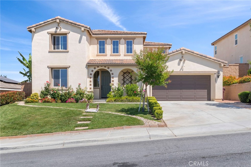 Welcome to this beautifully maintained and thoughtfully upgraded home in the desirable Fairways community—where comfort, style, and location come together seamlessly. Step through the front door and you’re greeted with warmth and natural light, guided by rich brown shutter blinds that enhance both privacy and elegance. The open-concept main level flows effortlessly from the spacious living area into a stunning kitchen—complete with crisp rich brown cabinetry to match, granite countertops, and an oversized center island perfect for entertaining or casual mornings.
Just off the main living area, discover a desirable main-level bedroom ideal for guests or a home office, along with a full bathroom and a dedicated laundry room for ultimate convenience.
Upstairs, the home continues to impress with a versatile loft space—ideal for movie nights, homework stations, or a cozy retreat. Three additional bedrooms await, including the luxurious primary suite featuring mountain views, a spa-inspired ensuite bath with dual vanities, soaking tub, separate shower, and a generous walk-in closet.
Step outside into your private backyard sanctuary—a generous lot that backs up directly to Mickelson Park, giving you a peaceful, scenic backdrop with no rear neighbors. Whether you're hosting summer barbecues, enjoying quiet evenings under the stars, or simply taking in the open space, this backyard delivers.
As a resident of this exceptional Fairways community, you’ll enjoy resort-style living every day. Stay active in the fully equipped fitness center, open daily. Cool off in one of the multiple sparkling pools, unwind in the rejuvenating spa, or relax at the welcoming clubhouse. Residents will appreciate the well-maintained parks and playgrounds or even take advantage of scenic walking paths that wind through the neighborhood. High-speed internet is included with your HOA dues, keeping you connected without the extra monthly bill. Additional features include fully paid-off solar, smart home potential, and thoughtful, premium upgrades throughout—making this home an exceptional value in one of the area’s most sought-after neighborhoods. For an optional fee, golf enthusiasts are blocks away from the renowned Morongo Golf Club at Tukwet Canyon.
The Fairways is not just a place to live—it’s a community designed to enhance your lifestyle. Conveniently located near top-rated schools, shopping centers, restaurants, and freeway access, this home places everything within reach.