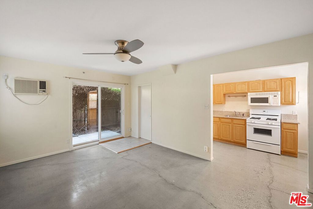 This stylish ground-floor studio offers a sleek, modern living space in the heart of vibrant Eagle Rock. Featuring polished concrete floors, clean lines, and a functional open layout, this unit is perfect for those who appreciate minimalist design and thoughtful details. Sliding glass doors lead to a spacious back patio - an ideal spot to sip your morning coffee, catch some sun, or enjoy an evening breeze. Tucked just off Colorado and Eagle Rock Boulevards, you'll have easy access to the neighborhood's best cafes, shops, and restaurants, all while enjoying a peaceful and private retreat. A rare opportunity to live in one of LA's most walkable and creative enclaves.