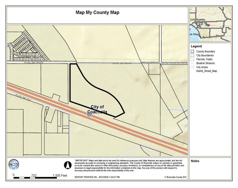 Prime Builder Opportunity in Coachella! Priced at $60,000 per acre, this parcel offer incredible flexibility for your next residential development or multi-unit investment project. The thriving Coachella market presents endless possibilities for a builder with vision. For zoning, engineering, and development guidelines, please contact the City of Coachella directly. Don't miss this chance to bring your next project to life--call today for parcel maps, details, and availability!