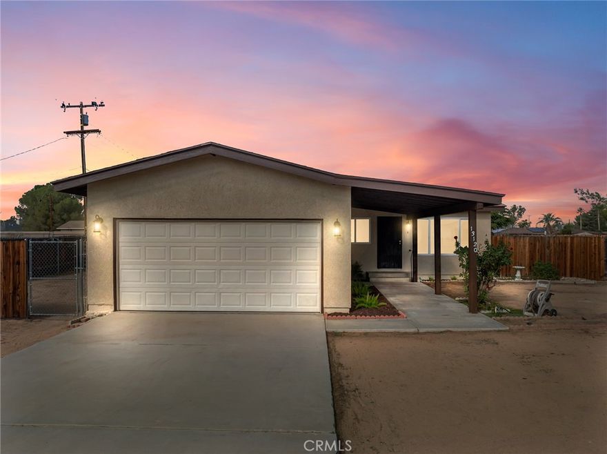 Beautifully Updated 3-Bedroom, 2-Bath Home Near Highway 18 – Perfect for Commuters!



Welcome home to this beautifully updated 3-bedroom, 2-bath home located in a highly desirable area near Highway 18, perfect for commuters! This charming home has been freshly painted inside and out, offering a clean and modern look throughout.



Step inside to find brand new flooring, a bright open kitchen and dining area, and new appliances that make daily living a breeze. The spacious master bedroom features a walk-in closet, providing plenty of storage and comfort.



Enjoy the convenience of indoor laundry and a large yard with endless potential — perfect for adding an ADU (Accessory Dwelling Unit), workshop, or additional living space. There’s also ample parking for RVs, boats, and other toys!



This home is not only comfortable and cozy, but also offers incredible value and flexibility for growing families, first-time buyers, or investors.



?? Highlights:



3 Bedrooms / 2 Bathrooms



Fresh interior & exterior paint



New flooring and new appliances



Open-concept kitchen & dining area



Indoor laundry room



Walk-in closet in master bedroom



Large yard with room for ADU or shop



Plenty of parking for toys or RVs



Convenient access to Highway 18, shopping, and schools



Don’t miss your chance to own this move-in-ready home in a great location! Schedule your private tour today and discover why this property is the perfect place to call home.