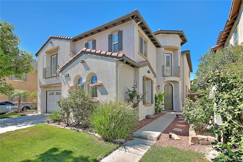 FANTASTIC 5 bedroom/3 bathroom home located in the wonderful "Preserve" community, located in the desirable City of Chino. An expansive 3329 of interior square footage (per the tax roll) with a GREAT floorplan! Dramatic entry foyer as you arrive leads to dramatic high ceilings. Formal living and a separate formal dining room provide multiple entertaining options. Elegant wrought iron and wood staircase is a lovely focal point. You will appreciate the oversized family/kitchen and breakfast nook space that creates a "Great Room" feeling. Inviting fireplace setting in the family room is a perfect spot to relax and the casual secondary dining is a well sized space too. The well appointed kitchen has a large center island with bar top dining, granite counters and granite backsplash, recessed lighting, rich wood toned cabinetry as well as stainless appliances including new double oven. An abundance of storage and preparation space to work, a cook's delight! Convenient downstairs bedroom is perfect for guests or senior family members. There is also a full downstairs bathroom. The upper level features the primary bedroom w/on-suite bathroom and the other 3 guest bedrooms as well as a full guest bathroom, bonus space and laundry room. The primary retreat is fabulous, incredibly spacious with a private retreat enhanced with an arched design as well as arched doorway that leads to the primary bathroom. Primary bathroom has dual sink vanity, separate soaking tub, walk in shower and walk in closet. Secondary bedrooms are also sizeable and most of the bedrooms enjoy ceiling fans. Other notables include whole house fan, newer water heater and the exterior of the home was painted last year. Enjoy the backyard covered patio for outdoor entertaining or barbecue time, fruit trees and vegetable garden are nice additions to this space. The Preserve community features many tranquil tree lined streets with parks, picnic spots and playgrounds to enjoy. Other amenities include multiple community pools, sports courts, Club House, gym access and more!