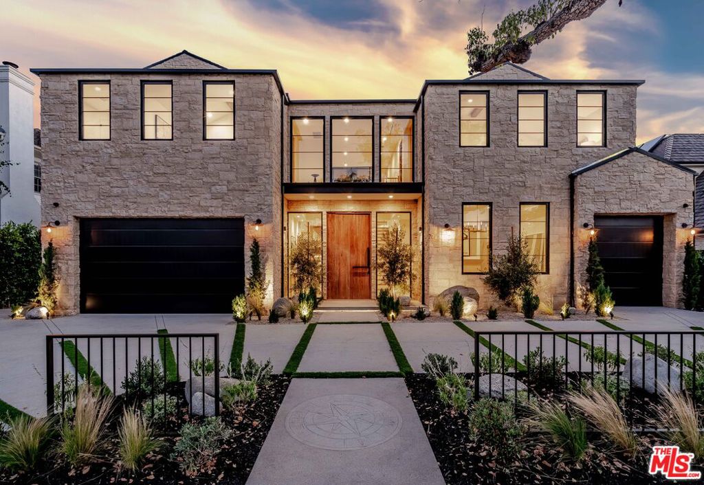 Welcome to your modern Italian Villa nestled in the heart of the prestigious Huntington enclave of the Pacific Palisades. This meticulously crafted home seamlessly blends the indoor with the outdoor, basking in an abundance of natural light. Upon entering, you'll be captivated by the striking main floor, boasting lofty ceilings and an expansive layout that encompasses a living room, family room, kitchen, dining room, and a sophisticated office with handcrafted built-ins, all seamlessly flowing into the backyard oasis. Step outside and indulge in resort-like living, complete with an elegant pool, an inviting spa, a stylish cabana for entertaining, and BBQ area . Upstairs features four en-suite bedrooms, including the luxurious primary suite. Retreat to your private sanctuary, complete with a cozy fireplace, a generous balcony overlooking the backyard, two walk-in closets, and a spa-inspired bathroom with custom finishes. The lower level promises ultimate entertainment and relaxation with a private theater for movie nights, a wine room, a fully equipped gym, and a rejuvenating steam shower. Additionally, find two more en-suite bedrooms and the laundry room. Every facet of this home has been thoughtfully designed to create a harmonious and elegant living experience. From the stunning architecture to the finest finishes and fixtures, no detail has been overlooked. Just moments away from your luxury escape, embrace the highly sought-after coastal lifestyle at the vibrant Palisades Village. Experience modern living at its finest without compromise in the most desirable location in the coveted Pacific Palisades!