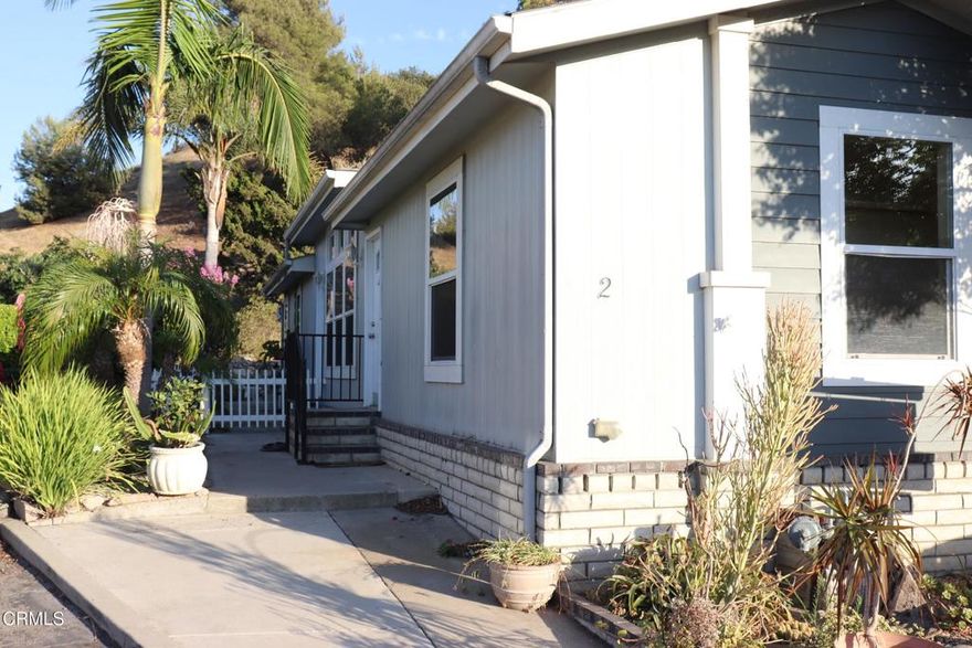 Wonderful Opportunity in the Land owned 55+ community of Country Club Village. Located in the gated Development of Camarillo Springs, you are surrounded by majestic mountains and all of nature. This beautiful 3 bedroom 2 bath features an open floor plan with vaulted ceilings and abundant storage. With walk-in pantry, and each bedroom featuring a walk-in closet as well! The  primary suite is located in its own wing giving the Owner's privacy and a slider to the patio to watch the spectacular sunsets Camarillo offers.Priced to allow the Buyer to make their own enhancements, this home is just waiting for the right Buyer to call it THEIRS!