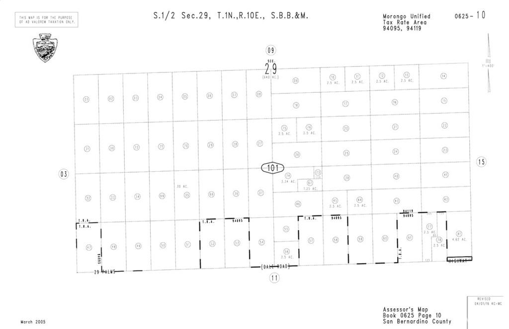 5.0 acres! Power poles are close by This amazing lot offers a peaceful atmosphere with fresh air and no sights, sounds or smells of the city. Near 29 Palms Hwy; Motorsports Complex; 29 Palms Airport; Sky Fire Ranch Campground!
This expansive landholding offers innumerable potential to shape into your dream retreat OR Seize this asset as a valuable addition to your investment portfolio if you are not ready to build...
Buyer to verify and satisfy themselves regarding all aspects pertaining to subject property.