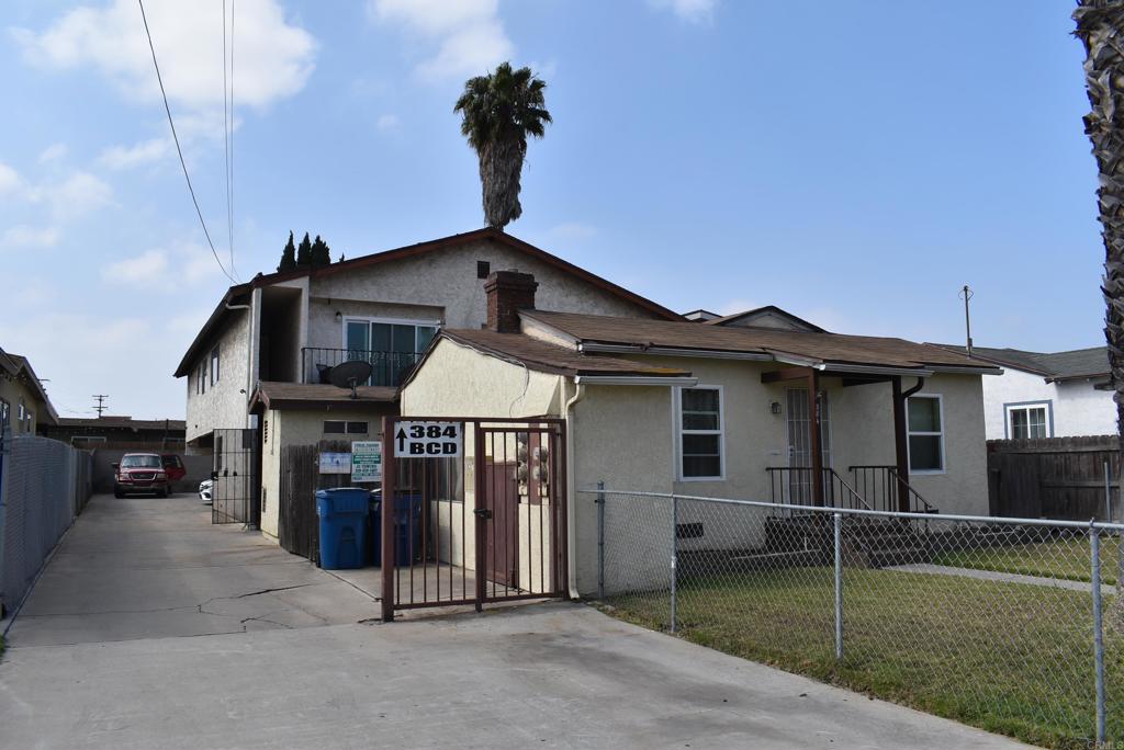 Chula Vista fourplex. Excellent opportunity to add to your portfolio or live in one while generating income from the rest. Each unit is 2 bed/1 bath with solid rental appeal. Property features a carport, long driveway, and sits on a spacious lot near local dining, schools, and transit. Just minutes from the charm of Third Avenue.