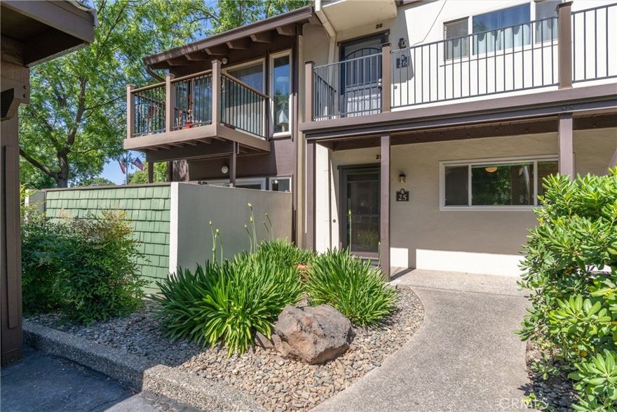 Location, Location, Location...Nestled in one of Chico's most desirable communities, this 1-bedroom condo welcomes you inside with lots of natural light, fresh paint throughout, laminate flooring, a beautifully updated tile shower and the owners are installing a brand new HVAC unit. Close to Bidwell Park and downtown this first floor, end unit condo will provide you the lifestyle you are searching for. Do not miss the opportunity to make this your Home Sweet Home