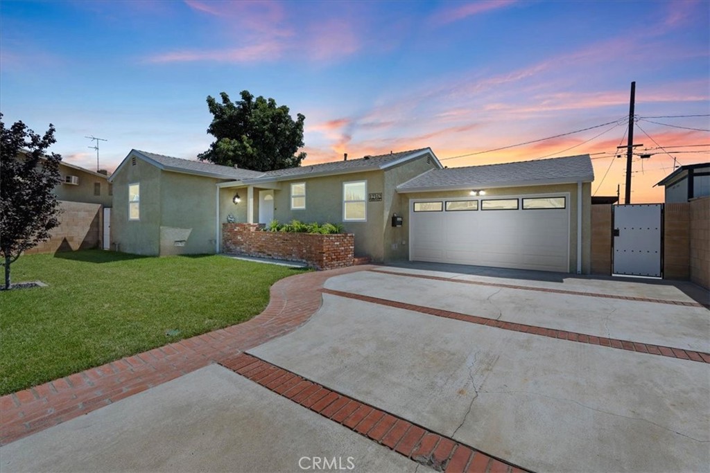 Welcome to 12342 Quartz Pl in Garden Grove!
This beautifully remodeled 3-bedroom, 1-bathroom home is the perfect blend of modern upgrades and timeless charm. From the moment you arrive, you’ll be captivated by the fresh curb appeal with a lush lawn in both the front and backyard.
Step inside to discover a bright kitchen with granite countertops, soft-close cabinetry, and gorgeous flooring throughout. Every detail of this 1,116 sq ft home has been thoughtfully and tastefully designed, making this home truly turn-key and move-in ready.
The features and newer upgrades are nothing short of impressive: roof, heating and AC system, attic insulation, electrical throughout the home and garage, copper plumbing with PVC sewer line, windows, a whole-house water filtration system, and an irrigation system with timer and drip system for planters. The garage has been fully upgraded with new drywall, cabinets, insulation, and a garage door. The driveway offers RV parking with electrical hookup and RV sewer dump. There are simply too many upgrades to list them all!
Out back, enjoy your very own private retreat with a mature avocado tree, plenty of shade compliments of the covered patios. The lush lawn is absolutely gorgeous. It’s a yard designed for entertaining and everyday relaxation alike. Enjoy your morning coffee under one of the two shaded areas. You will find a convenient shed equipped with power which has been re-sided, re-stained and re-roofed. It is perfect for extra storage or to be used as your personal workshop. Spacious and full of potential, this yard offers endless possibilities for future expansion. Whether you’ve been dreaming of a sparkling pool for summer fun, a seamless home addition to expand your living space, or maybe even an ADU for multi-generational living, this property provides the room to make it happen. With its generous layout and versatility, it’s a rare opportunity to customize your outdoor space exactly to your vision.
Tucked away in a cul-de-sac within a desirable neighborhood, this residence offers everything. You’ll love being just minutes away from Disneyland, The Outlets of Orange, restaurants, movie theaters, and so much more.
This is truly the move-in ready home you’ve been waiting for! Please note that some photos have been virtually enhanced to show space potential.