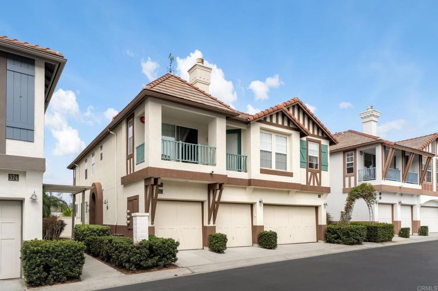Escape to your dream coastal retreat in the exclusive gated community of Saxony in Encinitas! Nestled in a top-tier school district and just a heartbeat from vibrant downtown Encinitas and the stunning Moonlight Beach, this freshly painted modern end-unit townhome is your ticket to seaside bliss. Step inside to a bright, open-concept layout that radiates warmth, with sunlight pouring through expansive windows. The sleek kitchen, boasting stainless steel appliances, newly painted cabinets and a walk-in pantry, flows seamlessly into the dining area and a cozy living room anchored by a charming fireplace—perfect for unwinding or entertaining. This 2-bedroom, 2.5-bathroom haven features dual primary suites, each a serene sanctuary designed for ultimate relaxation. With a direct-entry, newly epoxied 1-car garage and a private backyard oasis with revitalized landscaping, this home effortlessly blends chic sophistication with laid-back coastal vibes. Plus, indulge in resort-style community amenities, including a sparkling pool, soothing spa, dog park, and BBQ area. Live the Encinitas lifestyle you’ve always craved—where beachy charm meets modern luxury!