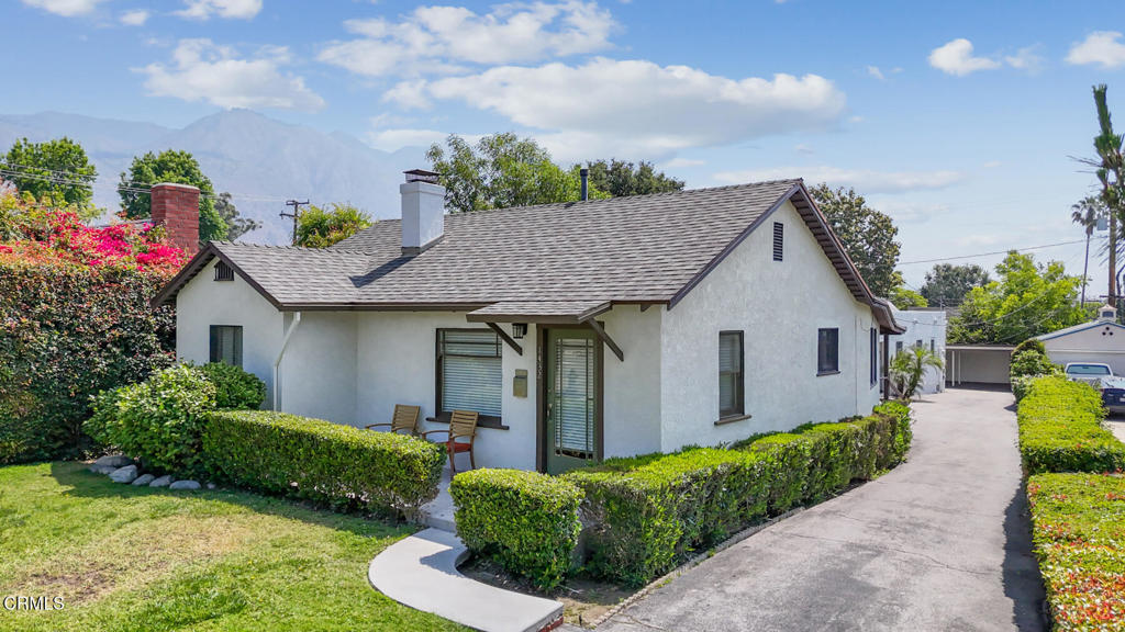 What a fantastic opportunity in highly desirable northeast Pasadena's Washington Village! Two single family homes AND a studio all for sale on the same lot. This is UNINCORPORATED Pasadena, so Measure H does NOT apply. Currently there are two vacancies ready for the new owner: A 2-bedroom, 1-bath home with an office and in-house laundry room, carport, rear yard and fruit trees. Second, there is a vacant studio apartment ready for its next tenant. Only one unit (2 bedroom, 1 bathroom) is currently being rented. All 3 units have updated kitchens & baths, luxury vinyl flooring, and fresh exterior paint. This is a great investment opportunity OR a perfect owner/user scenario. Live in one and rent the others out. Each unit has their own postal address and on-site parking spaces. For convenience, laundry services are on the premises. All 3 units on this property are single level.Close to Victory Park, Eaton Canyon, the Metro, Hastings Ranch shopping, Alice's dog park, and lots of local eateries and dessert shops. Don't miss this rare find and a chance for multi-family living in a well-located neighborhood surrounded by single family homes and sidewalk-lined streets!