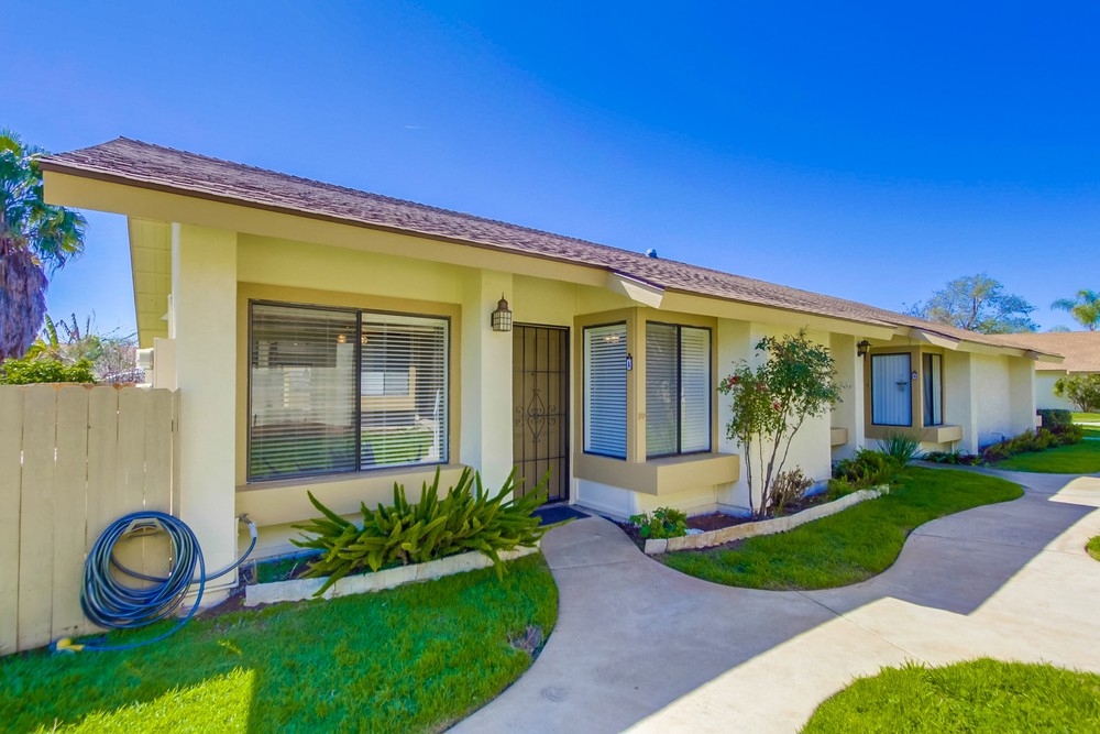 Stunning Complex with 9 single story units nestled in a park like setting. 2 bed room 2 bath unit with a beautiful large fenced backyard and covered patio.This beautiful upgraded end unit has new flooring,carpet,granite counters,cabinets and new appliances + central forced heat and air. This is a gated complex with 2 covered carports, there are beautiful walkways thru the greenbelt that give the owners and relaxing atmosphere Easy freeway access & walking distance to the local schools. This is not a flip Neighborhoods: Bostonia Village Complex Features: , Equipment: Range/Oven Other Fees: 0 Sewer: Sewer Connected Topography: LL