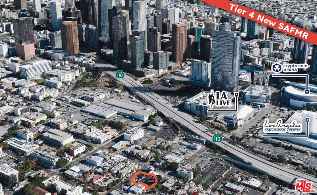 We are pleased to present a multifamily or mixed-use development opportunity at 1411 & 1415 W 11th Street in the dynamic Pico Union neighborhood of Los Angeles. These two contiguous parcels total approximately 12,678 square feet of flat land, with combined dimensions of 100 by 126 feet on street-to-street lots. Both parcels are improved with income-producing apartment buildings and offer significant redevelopment and value-add potential.The site qualifies for Transit Oriented Communities Tier 2, the Mixed Income Incentive Program (MIIP) Opportunity Corridor, and the Citywide Housing Incentive Program (CHIP). These programs allow for more units, higher floor area ratio, greater height, and significant reductions or elimination of parking requirements for projects that include affordable housing. Under the State Density Bonus Law (AB 2345 and AB 1287), developers who set aside at least 10% of units for very low-income tenants or 20% for low-income tenants can combine state and city bonuses to achieve more density and additional incentives. Projects that are 100% affordable may be eligible for unlimited density and no parking requirements. Executive Directive 1 (ED1) also allows 100% affordable housing projects to qualify for expedited, fast-track city approvals.Strategically located near major transportation routes and key city amenities, the site is well positioned for efficient development and construction. Its central location supports strong demand for new housing and offers the potential for long-term investment returns. Listing includes two APNs: 5137-012-008 and 5137-012-009.