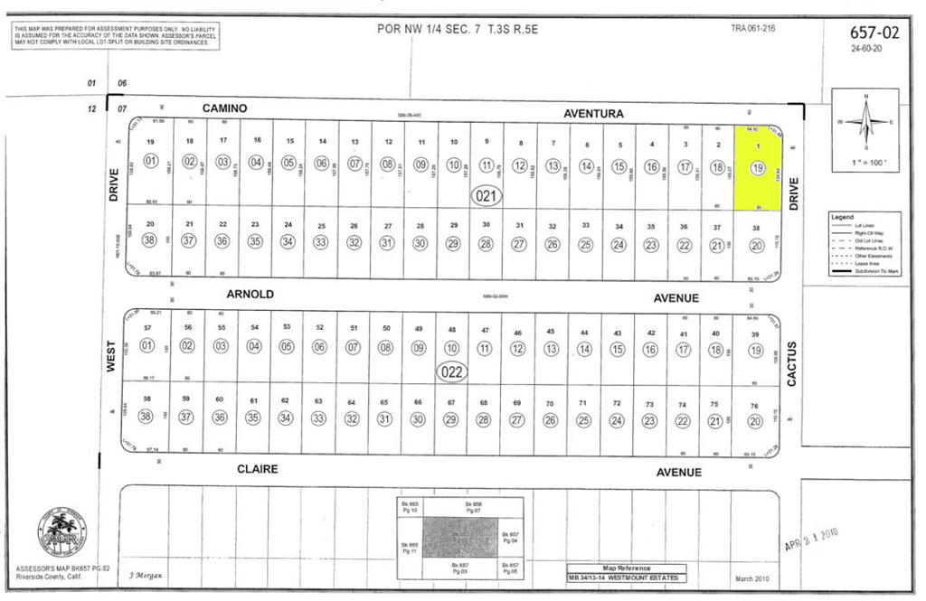 Discover an exceptional opportunity with this spacious lot on Arnold Ave in Desert Hot Springs, CA 92240 (APN: 657-022-019), ideally positioned near the vibrant heart of the city while offering the tranquility of open desert surroundings. Enjoy breathtaking mountain views and stunning desert landscapes just minutes from local conveniences, including shopping, dining, and the rejuvenating spas the area is known for. The property's prime location places you close to Palm Drive for easy access to nearby communities and within a short drive to Mission Lakes Country Club, making it an ideal setting for those seeking both peaceful seclusion and connectivity. This is your chance to secure a desirable piece of Desert Hot Springs in a growing and scenic area. ****No soils reports, surveys, etc., have been done. Buyer and buyer's agent to verify all information with the city or county for allowable uses and requirements and rely on their own investigations. **Buyer responsible for checking zoning, utilities, permits and exact property boundaries. ****