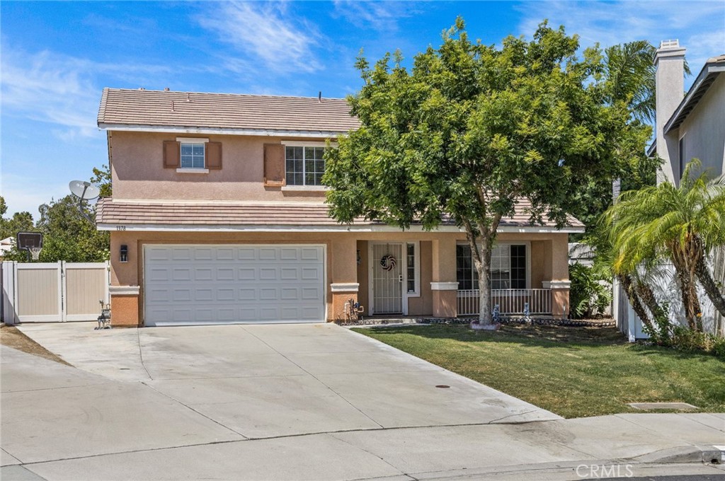 Welcome to your new home! This 3 bedroom, 2.5 bathroom home is located at the top of a cul-de-sac in the very desirable Sycamore Canyon Neighborhood in the heart of Riverside. The newly upgraded wood look tile floors and wide baseboards throughout the downstairs make for a bright and easy to maintain home. The family room features a stone surrounded fireplace and large windows that allow views of the backyard. The family room opens to the dining area and kitchen. The kitchen features new solid surface quartz counter tops, upgraded appliances, and large sink. You will find a convenient indoor laundry room off the kitchen. Upstairs you will find wood floors throughout, built in bookshelves, and three bedrooms. The main bedroom is spacious and has an in-suite bathroom with double sinks and a walk-in closet. You will enjoy the long summer days in this backyard paradise! One of the largest lots in the neighborhood, you will find a covered patio, low maintenance water wise turf, fruit trees, and a sparkling pool. The pool area is fenced and provides plenty of room for lounging in the sun and cooling off in the refreshing pool. This large backyard also has a large storage shed, dog kennel, and wide paved side yard with a double gate. Close to Sycamore Highlands Park, UC Riverside, shopping, easy freeway access, and no HOA, make this a must see property!