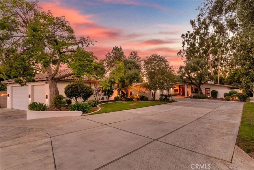 Your Private Gated Resort awaits you. Situated on 1.02 acres in the middle of prestigious Alessandro Heights/Hawarden. Hidden retreat at the base of a small cul-de-sac in this desired neighborhood. Built for single family, multi-generational living, and for entertaining. Step through the Brazilian mahogany front door and see the beautiful wood, marble, granite and Versailles pattern French limestone flooring. Loads of custom designs, built-ins, and finishing touches make this house shine! The Classic open formal living room has a massive fireplace, and large dining space that opens to a quieter patio. Office or small bedroom nearby. Four spacious bedrooms each with an ensuite and private patio. The primary bedroom is king sized, over 600 sq ft. featuring double separate walk-in closets, snail walk-in shower, oversized multi-jet tub and fireplace. All bedrooms are unique quiet retreats. Order room service from your gourmet kitchen, or cook your own meal utilizing separate SubZero refrigerator and freezer, 2 microwaves, double ovens, custom solid wood cabinets with pull out drawers and shelves, warming drawer, icemaker, trash compactor, large walk-in pantry. Kitchen is the perfect size for a family hub, breakfast, or casual eating. Kitchen opens directly onto an entertaining patio. Shoot some pool and enjoy a drink in your giant great room, with a beautiful built in bar 2nd icemaker, and refrigerator. Surround sound, built-in shelves and fireplace add to the ambiance. Great room opens directly onto the Entertainment patio which features dark pebble swimming pool with diving board, firepit, and outdoor kitchen. Two easily accessible half baths for wet feet. A 2 tiered luxury outdoor kitchen with Lynx gas grill, 2 refrigerators, ice maker, Kegerator, Saloman grill, expansive granite countertops, storage bays, outdoor overhead heater. Bonus room downstairs adjoining two bedrooms perfect for at home gym, or teen space. More, more, more. 1400+ sf separate 6 car garage with oversized RV doors, half bath and drinking fountain. Additional 2 car attached garage, 2 additional sheds for storage (both have electricity and lighting). RV storage with dump station. Step into the peaceful gardens, mature landscaping with50+ year old olive and eucalyptus trees, Rose garden, Multiple types of fruit trees. Down to the details: Security system with sensors on every door, 4 central A/C units, 4 furnaces. Central Vacuum system. Andersen double paned windows throughout.
