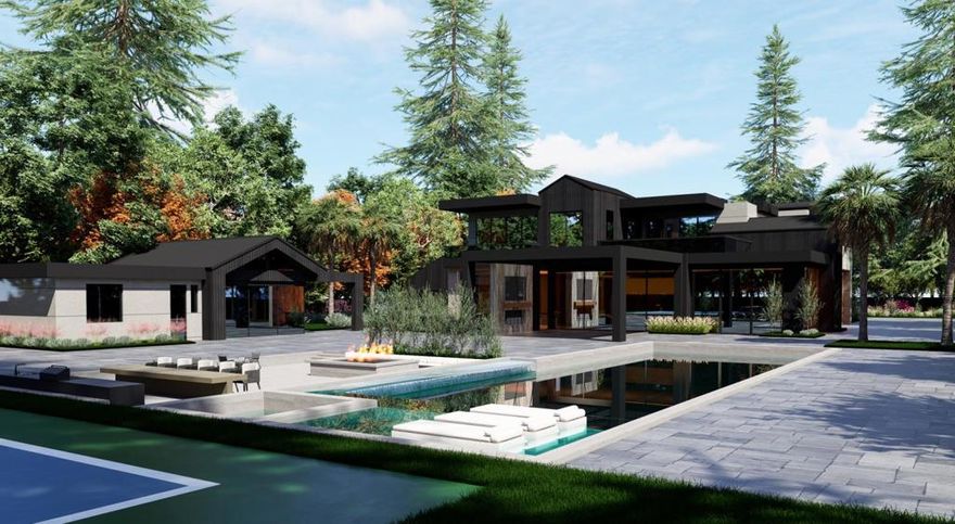 Land + Plans only Included in Price. This is an opportunity to flourish in this once-in-a-lifetime modernist masterpiece. Located in one the most sought-after locations with private expansive lots. An extraordinary opportunity to own a property in the heart of Atherton, CA on a prestigious lot. Experiencing an expansive sun-drenched lot on 1.157 Acres, flat and entirely usable, this rare rectangular parcel is perfect to maximize design and use of an incredible estate. Rare opportunity to create a modernist masterpiece / two story wonder of glass that floats with the iconic Atherton homes. This gorgeous potential retreat is designed for construction and completion is estimated to be in the Fall of 2027. An opportunity not to be missed!