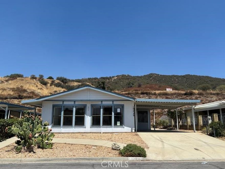 Here is your chance to find a rare 3bedroom/2bath home inside this 55+ community of Highland Springs Ranch. This is also one of the few newer built units. Enjoy peaceful relaxation in your backyard, overlooking the hill. Community HOA offers free 9-hole golf course, fishing lake, clubhouse, tennis court, pool and much more. Low HOA fee and best part is, you own the land.